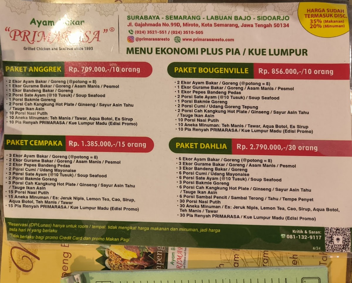 Ayam Bakar Primarasa Menu - Image 2