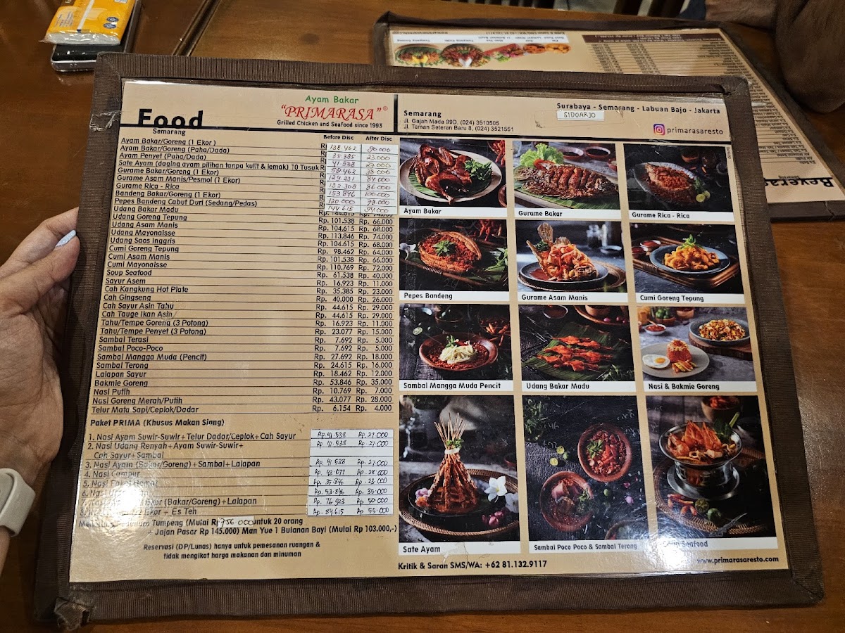 Ayam Bakar Primarasa Menu - Image 3